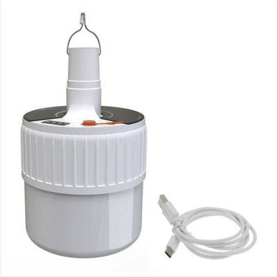 Ліхтар підвісний з акумулятором з USB заряджання Solar Lamp JK 24 LED Лампа на сонячній батареї для кемпінгу з гачком