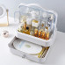 Органайзер для косметики Пилезахисний Водонепроникний Cosmetic Storage Box LD 388 Настільний бокс Рожевий