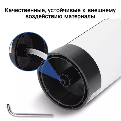 Електрична помпа дозатор для води з акумулятором Pump Dispenser Біла Насадка диспенсер на пляшку кулер