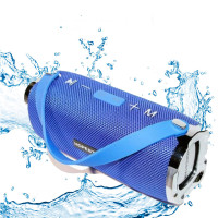 Портативная беспроводная Bluetooth колонка Hopestar H24 Синяя Мощная USB FM стерео акустика Спикерфон