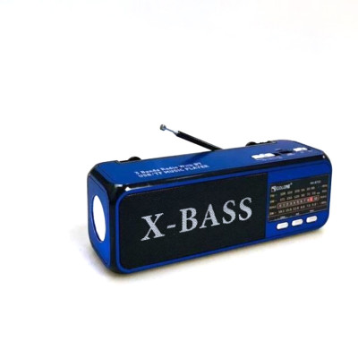 Акумуляторний радіоприймач GOLON RX BT22 з ліхтарем та Bluetooth колонкою з входом під usb та флеш карту