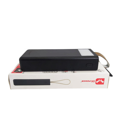Повербанк 20000 mAh Power bank QX PD 20 зовнішній акумулятор зарядний пристрій для телефону з ліхтариком