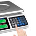 Електронні ваги на 40 кг Digital pricing scale з дисплеєм та розрахунком вартості акумуляторні