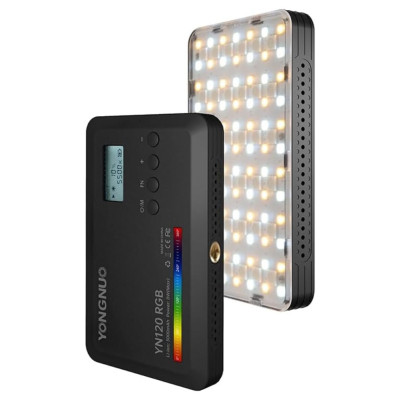 Бездротове камерне відеосвітло YONGNUO YN120RGB акумуляторна міні лампа LED портативна для фото і відео