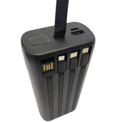 Повербанк KP 30000 mAh Power bank портативний зарядний пристрій для телефону Micro USB Type C USB Lightning