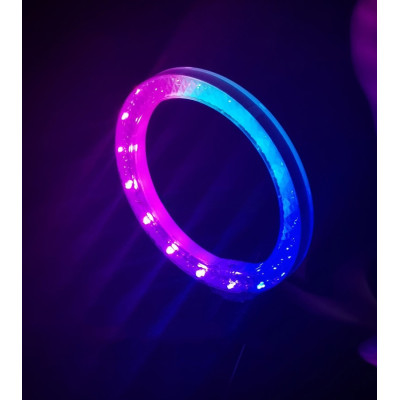 Набір блогера 5в1 Світлодіодна кільцева лампа RGB 3D 26см Штатив Екш камера Блютус трипод Петличний мікрофон