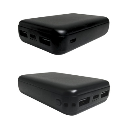 Зовнішній акумулятор з дисплеєм Power Bank MMCtech 12000 mAh Повербанк Чорний