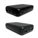 Зовнішній акумулятор з дисплеєм Power Bank MMCtech 12000 mAh Повербанк Чорний