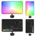 Бездротове накамерне відеосвітло W140RGB акумуляторна міні лампа LED портативна для фото і відео
