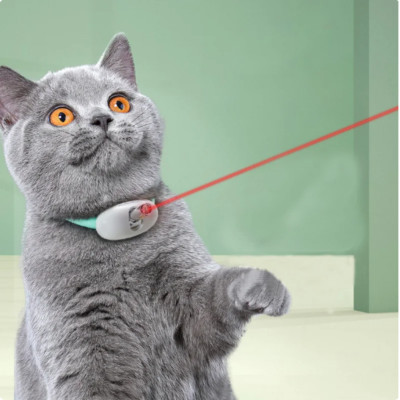 Розумний лазерний нашийник для кішок Smart Laser Collar Смарт іграшка з лазерною указкою