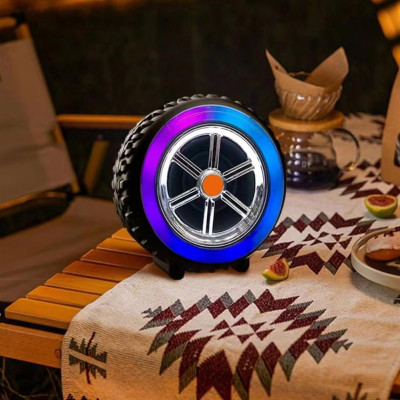 Портативна Bluetooth колонка з RGB підсвічуванням та TF слотом WSJAR L-024 бездротова міні колонка колесо
