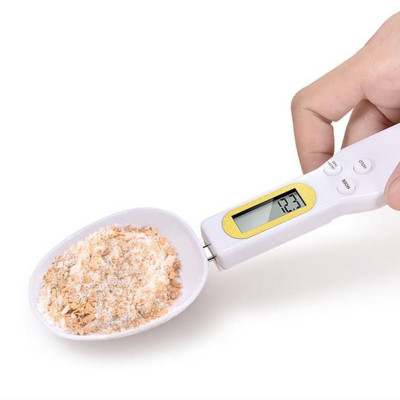 Електронна мірна ложка ваги з LCD екраном Digital Spoon Scale цифрова до 300 г висока точність Біла