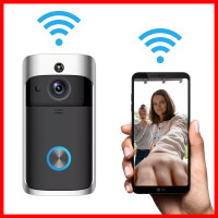 Бездротовий відеодзвінок з датчиком руху HD Wi-Fi Eken V5 Black Bluetoth відео дзвінок око на двері