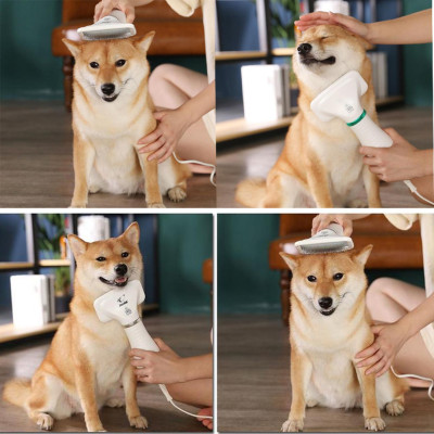 Щётка фен для шерсти собак и кошек 2в1 для груминга животных PET Grooming Dryer массажёр расчёска для шерсти