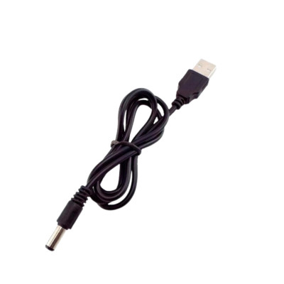 Кабель живлення дріт для WI-FI роутера 5V USB DC шнур від повербанку чорний