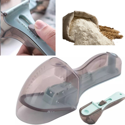 Мірні ложки регульовані пластикові в наборі 2 шт Adjustable measurement spoone