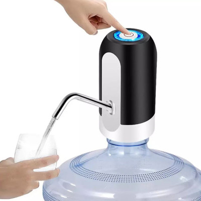 Електрична помпа дозатор для води з акумулятором Pump Dispenser Біла Насадка диспенсер на пляшку кулер