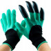 Гумові рукавички з кігтями для саду та городу Garden Genie Gloves Рукавички граблі садові