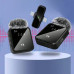 Бездротовий петличний мікрофон 2в1 F15-2 Wireless Microphone з ресивером Type-C Lightning та хутряним вітрозахистом для відеозйомк