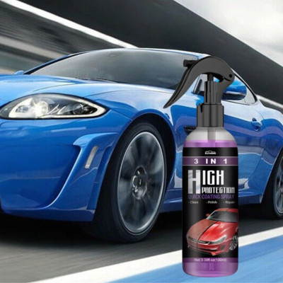 Поліроль для ручного полірування авто High Protection 3в1 спрей проти подряпин для кузова автомобіля