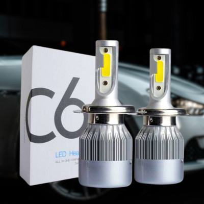 Автомобильные LED лампы для фар C6 H4 Комплект светодиодных автоламп 2 шт