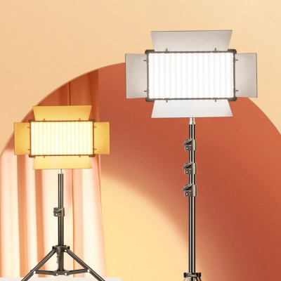 Прямокутна LED лампа U600 PRO зі штативом 2м світлодіодне відеосвітло 21х12см