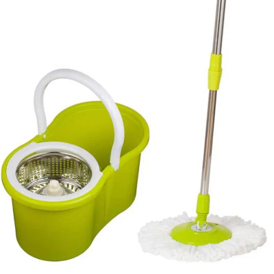 Швабра з відром Magic Mop 6л з центрифугою автоматичним віджиманням та полосканням ледарка телескопічна