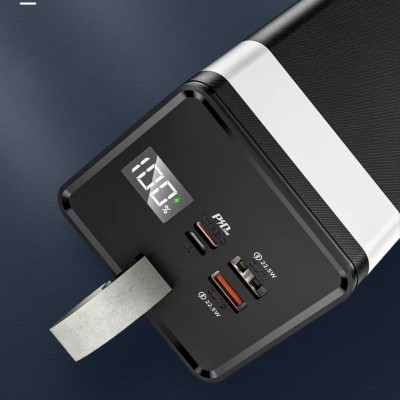 Повербанк 50000 mAh зі швидкою зарядкою універсальний зарядний пристрій Hoco J86А 22,5W USB Type-C micro USB