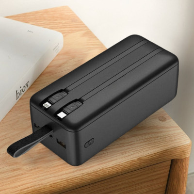 Повербанк 50000 mAh Power bank PX587D зарядний пристрій 22,5W USB Type-C Lightning для телефону роутера