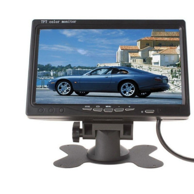 Монитор TFT LCD для камеры заднего вида цветной с пультом автомобильный экран 7