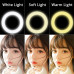 Кільцева лампа 26см зі штативом настільна Ring light Led Набір блогера світлодіодне селфі кільце