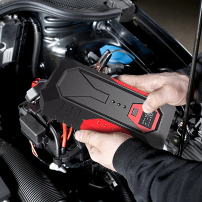 Пускова зарядка автомобільна 18800 mAh з ліхтариком Пускозарядний пристрій M43A портативний бустер для авто