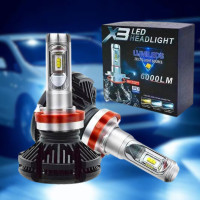 Автомобільні світлодіодні LED лампи у фари X3 H11 Автолампи 2 шт в комплекті