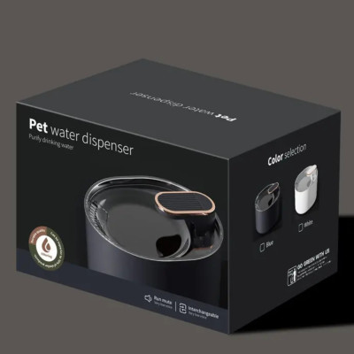 Поїлка фонтан для тварин Pet water dispenser зі змінним фільтром Автоматична поїлка 3л для вихованців