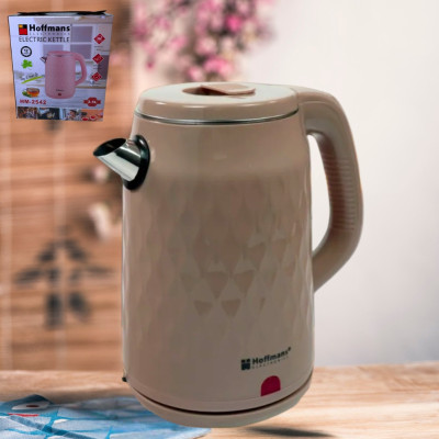 Электрочайник 2,5 л металлический Hoffmans Electronics HM-2542 Электрический чайник для дома 2000W Бежевый