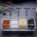 Баночки для специй 4 шт с подставкой Crystal seasoning box Набор прозрачных контейнеров для приправ