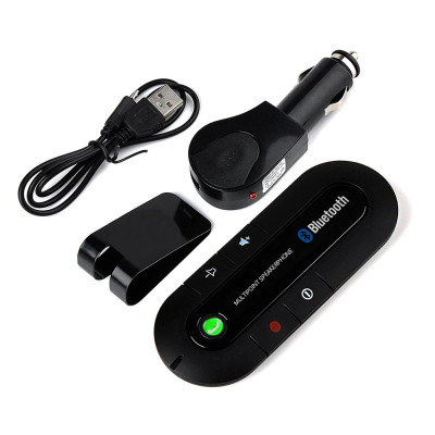 Комплект гучномовця Lesko Car Kit Bluetooth спікерфон Bluetooth гарнітура для авто Hands free