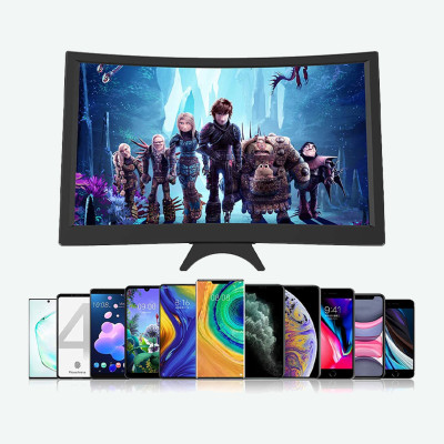 3D збільшувач екрану телефону L6 3Д Підставка для телефону HD із вигнутим екраном 12 дюймів