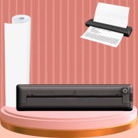 Бездротовий термопринтер А4 Portable Printer у наборі з папером портативний для iOS Android