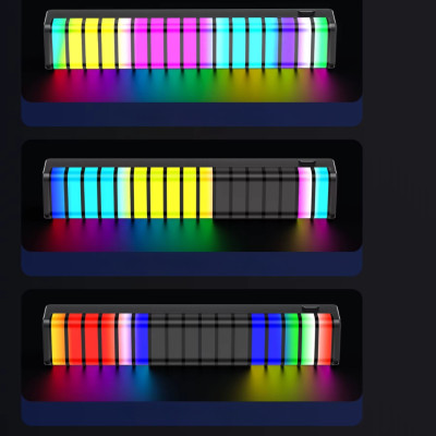Автомобільний ароматизатор з підсвічуванням RGB у вигляді ритму Пахучка в машину Освіжувач на багаторазовий дефлектор
