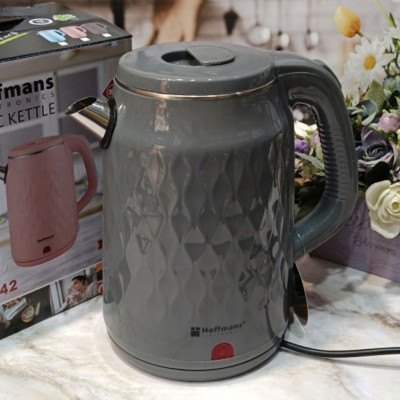 Електричний чайник 2,5 л Hoffmans Electronics HM-2542 Електрочайник для дому 2000W Сірий