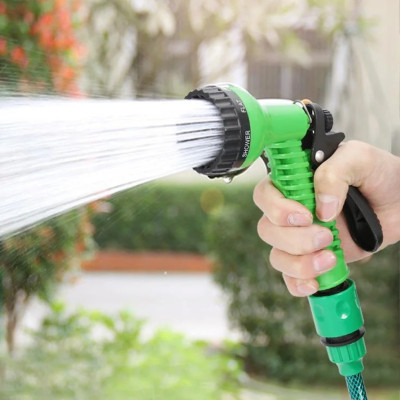 Садовий шланг 10м Hose Reel Set з котушкою та розпилювачем з 7 режимами поливальний шланг портативний